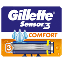 GILLETTE SENSOR 3 DISPOSABLE RAZORS 4 PACK thumbnail 1