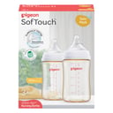 PIGEON BOTTLE SOFT TOUCH III WIDE NECK 3+ MONTHS 240ML 2 PACK thumbnail 1