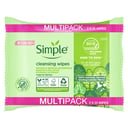SIMPLE FACE WIPES KIND TO SKIN BIODEGRADABLE 25 TWIN PACK thumbnail 1
