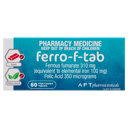 Ferro FERRO-F-TAB IRON & FOLIC ACID TABLETS 60 thumbnail 2
