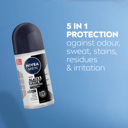 NIVEA MEN ANTIPERSPIRANT B&W INVISIBLE ORIGINAL 48H ROLL ON 50ML thumbnail 6