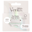 GILLETTE VENUS FOR PUBIC HAIR & SKIN REFILL BLADES 3 PACK thumbnail 1