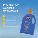 NIVEA PROTECT & MOISTURE SUNSCREEN LOTION SPF50+ 1 LITRE thumbnail 4