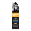 INVISIBLE ZINC SHEER DEFENCE TINTED MEDIUM SUNSCREEN SPF50+ 50G thumbnail 2