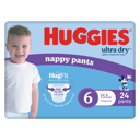 HUGGIES ULTRADRY NAPPY PANTS JUNIOR BOY 24 PACK thumbnail 2