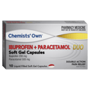 CHEMISTS OWN IBUPROFEN + PARACETAMOL DUO 10 CAPSULES thumbnail 1