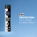 NIVEA MEN ANTIPERSPIRANT B&W INVISIBLE ORIGINAL 48H 250ML thumbnail 4