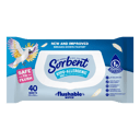 SORBENT FLUSH WIPES HYPO-ALLERGENIC 40 PACK thumbnail 2