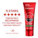 COLGATE TOOTHPASTE OPTIC WHITE PROSERIES WHITENING VIVIDLY 80G thumbnail 8