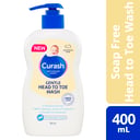 CURASH BABYCARE GENTLE HEAD TO TOE WASH SOAP FREE PUMP 400ML thumbnail 7