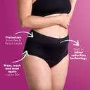POISE 2-IN-1 PERIOD & INCONTINENCE UNDIES BLACK 14/16 thumbnail 8
