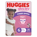 HUGGIES ULTRADRY NAPPY PANTS JUNIOR GIRL 24 PACK thumbnail 4