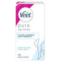 VEET PURE COLD WAX STRIPS LEGS & BODY SENSITIVE SKIN 40 PACK thumbnail 1