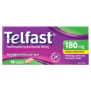 TELFAST 180MG 10 TABLETS thumbnail 1