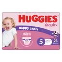 HUGGIES ULTRADRY NAPPY PANTS WALKER GIRL 26 PACK thumbnail 2