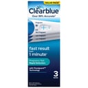 CLEARBLUE VISUAL RAPID PREGNANCY TEST 3 PACK thumbnail 1