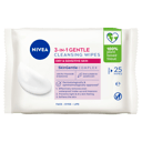 NIVEA DAILY ESSENTIALS GENTLE WIPES 25 PACK thumbnail 1