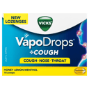 VICKS VAPODROPS+COUGH HONEY LEMON MENTHOL 16 PACK thumbnail 2