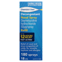 CHEMISTS OWN NASAL DECONGESTANT REFILL SPRAY 18ML thumbnail 2