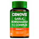 CENOVIS GARLIC HORSERADISH + C COMPLEX 120 CAPSULES thumbnail 1