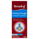 BENADRYL PE CHESTY COUGH & NASAL 200ML thumbnail 3