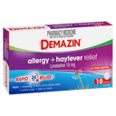 DEMAZIN ALLERGY + HAYFEVER 10 TABLETS thumbnail 1