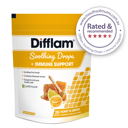 DIFFLAM+IMMUNE SUPPORT HONEY & LEMON THROAT 20 LOZENGES thumbnail 5