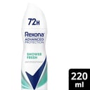 REXONA WOMEN ADVANCE PROTECT ANTIPERSPIRANT SHOWER FRESH 72HR 220ML thumbnail 8
