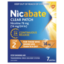 NICABATE STEP 2 14MG CLEAR PATCH 7 PACK thumbnail 2