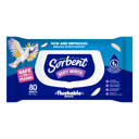 SORBENT FLUSH WIPES SILKY WHITE 80 PACK thumbnail 2