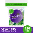SWISSPERS COTTON TIPS PAPER STEMS 120 PACK thumbnail 3