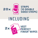 VEET PURE COLD WAX STRIPS LEGS & BODY SENSITIVE SKIN 20 PACK thumbnail 9