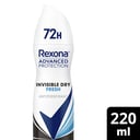 REXONA WOMEN ADVANCE PROTECT ANTIPERSPIRANT INVISIBLE DRY FRESH 72HR 220ML thumbnail 7