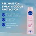 NIVEA WOMEN ANTIPERSPIRANT PEARL & BEAUTY 48H 250ML thumbnail 4