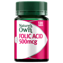 NATURES OWN FOLIC ACID 500MCG 120 TABLETS thumbnail 5