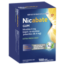 NICABATE EXTRA FRESH 4MG GUM 100 PACK thumbnail 1