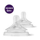 AVENT NATURAL RESPONSE TEATS FLOW 5 6MTHS+ 2 PACK thumbnail 1