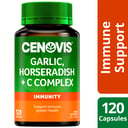 CENOVIS GARLIC HORSERADISH + C COMPLEX 120 CAPSULES thumbnail 7