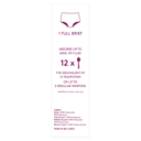 POISE 2-IN-1 PERIOD & INCONTINENCE UNDIES BLACK 10/12 thumbnail 3