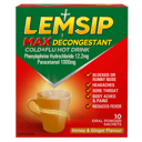 LEMSIP MAX DECONGESTANT HONEY GINGER SACHETS 10 PACK thumbnail 2