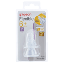 PIGEON TEAT FLEXIBLE PLUS SOFT NECK 6+ MONTHS Y-CUT 2 PACK thumbnail 1