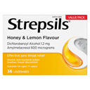 STREPSILS HONEY & LEMON 36 LOZENGES thumbnail 2