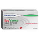 CHEMISTS OWN IBUVANCE 200MG 20 CAPSULES thumbnail 1