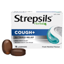 STREPSILS HERBAL COUGH FRESH MENTHOL 16 LOZENGES thumbnail 1