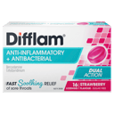 DIFFLAM STRAWBERRY SUGAR FREE 16 LOZENGES thumbnail 2