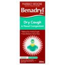 BENADRYL PE DRY COUGH & NASAL 200ML thumbnail 2