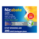 NICABATE GUM REGULAR EXTRA FRESH MINT 4MG 200 PACK thumbnail 11