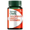 NATURES OWN TRIPLE STRENGTH GARLIC + C HORSERADISH 60 TABLETS thumbnail 7