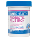 INNER HEALTH PROBIOTIC PLUS IRON 30 CAPSULES thumbnail 1