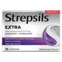 STREPSILS EXTRA BLACKCURRANT 36 LOZENGES thumbnail 2